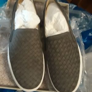 M. Gemi Cerchio Gray Woven Leather Sneakers 40
